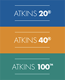 Atkins Plans 20,40,100 Stacked Logo